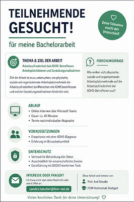 Teilnehmer gesucht